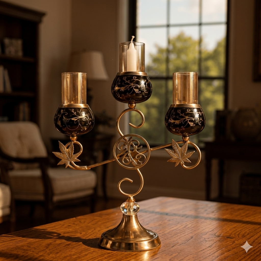 Luxury 3-Head Candle Holder