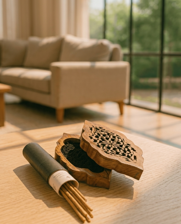 Mini Oud Stick with Wooden Air Freshener Box
