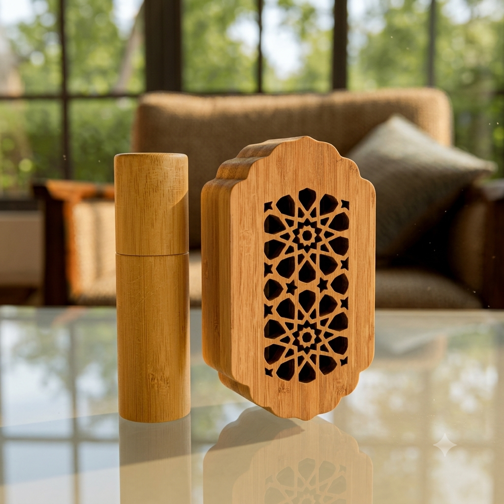 Mini Oud Stick with Wooden Air Freshener Box - Image 4
