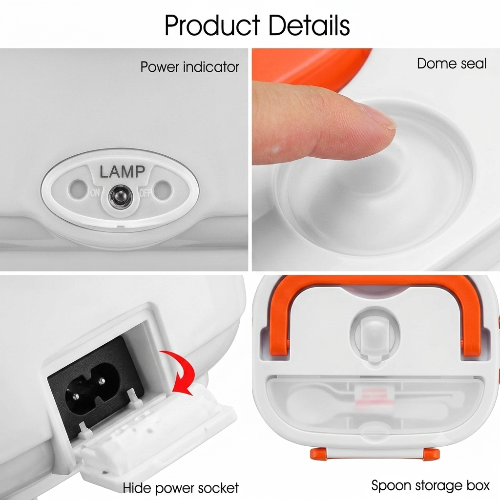 Portable Electric Heater Lunch Box - Image 4