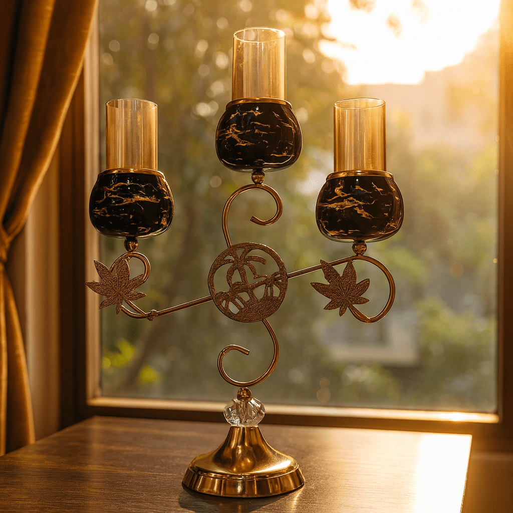 Luxury 3-Head Candle Holder - Image 2