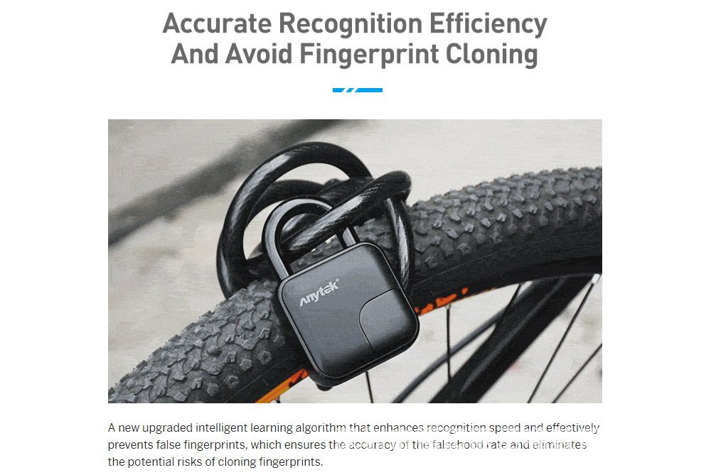 Smart Lock Waterproof L3 Fingerprint Padlock - Image 2