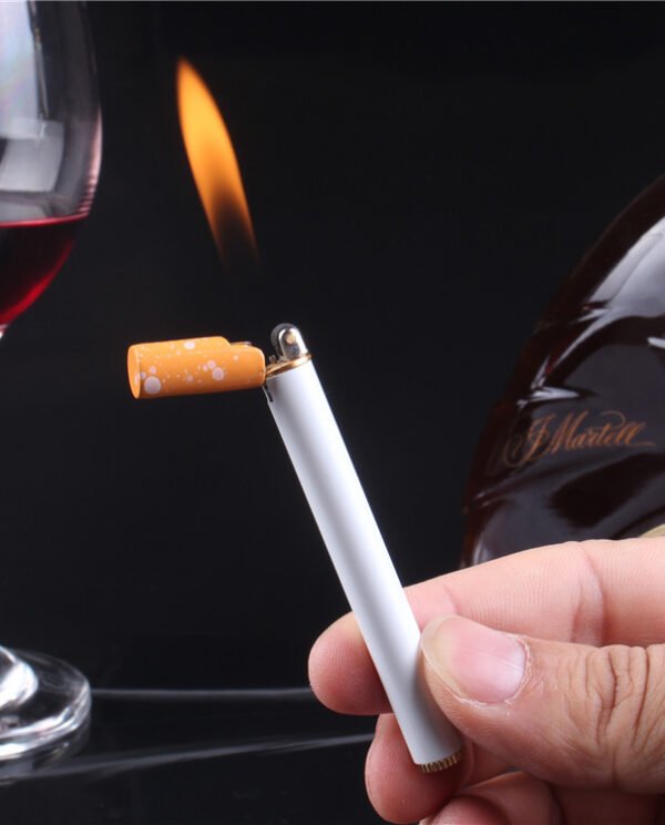 Creative Mini Lighter Butane Gas Metal Cigarette Shaped Lighter
