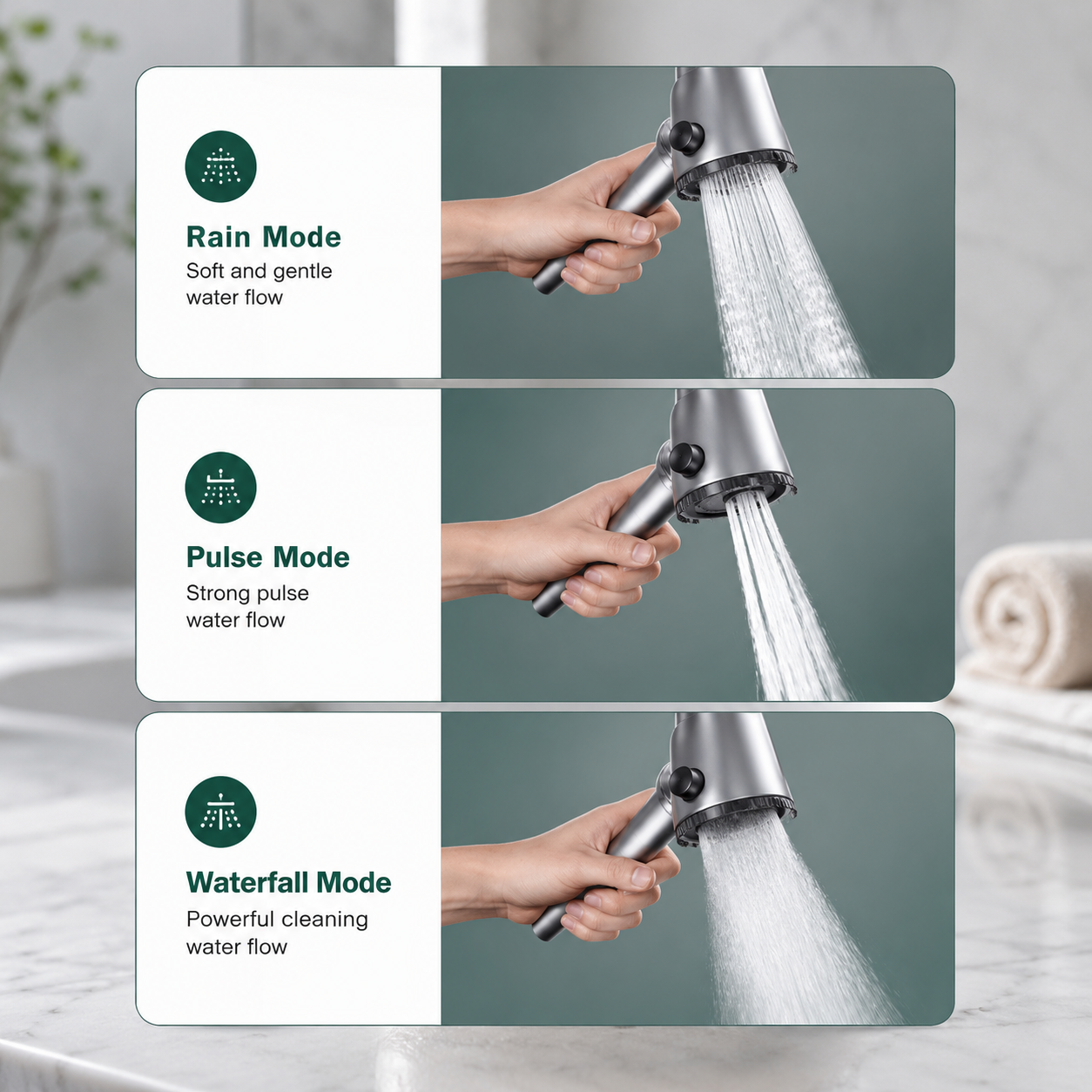 3 Modes Shower Head - Image 2