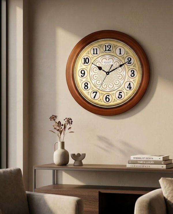 Vintage Floral Classic Clock