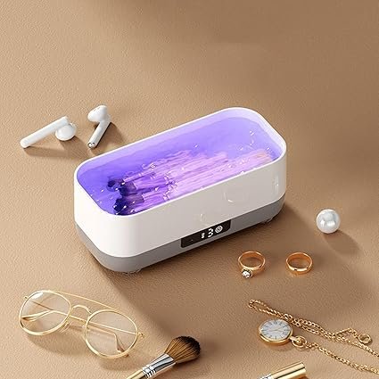 UV Ultrasonic Cleaner for Eyeglasses Jewelry Makeup Brushes Dentures Earbuds
